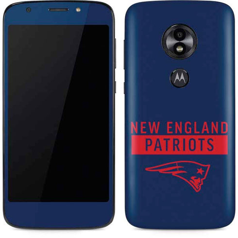 NFL New England Patriots Blue Performance Series Moto E5 Play Skin